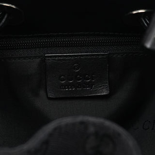 Gucci 001 4033 Black GG Bamboo Shoulder Bag