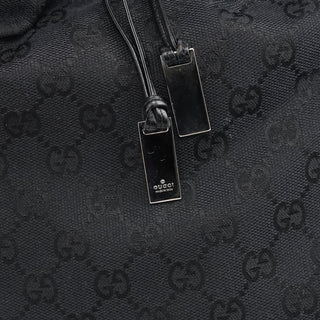 Gucci 001 4033 Black GG Bamboo Shoulder Bag