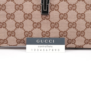 Gucci 001 4057 Beige Brown GG Jackie Shoulder Bag