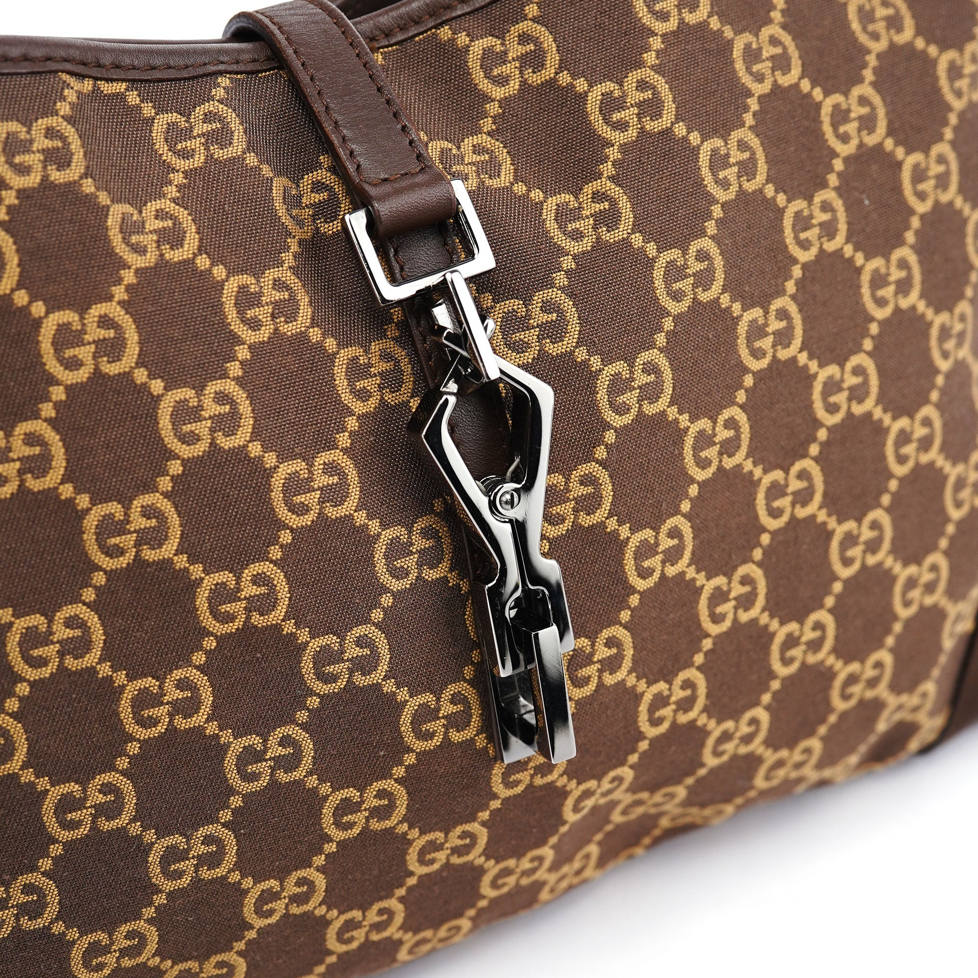 Gucci 001 4057 Brown GG Jackie Shoulder Bag