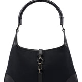 Gucci 001 4060 Black Jackie Bamboo Shoulder Bag