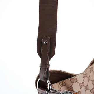 Gucci 001 4095 Beige GG Bamboo 2-Way Bag
