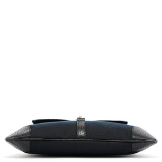 Gucci 001 4096 Black Canvas Jackie Bamboo Shoulder Bag