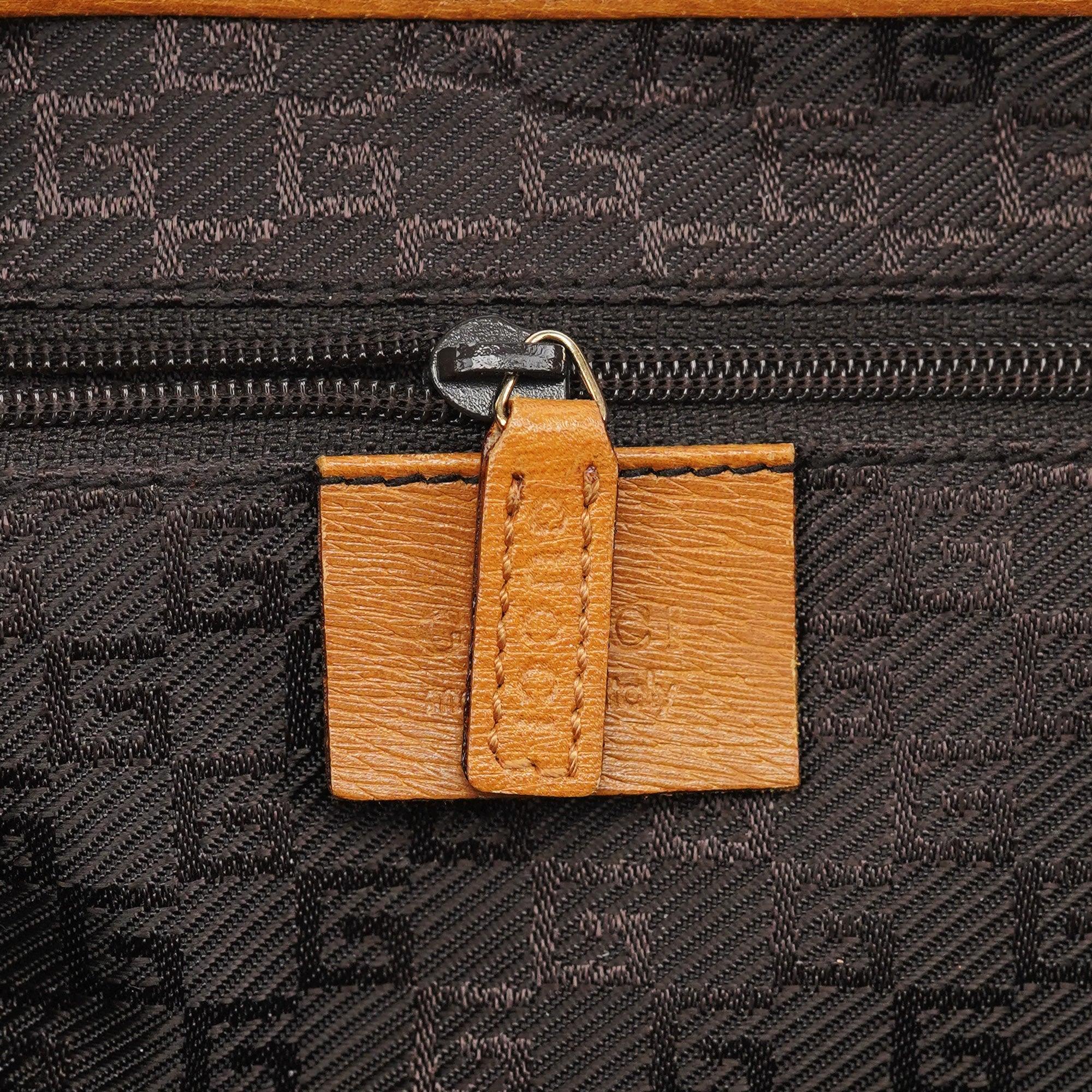 Gucci 001 4096 Tan Leather Jackie Bamboo Bag