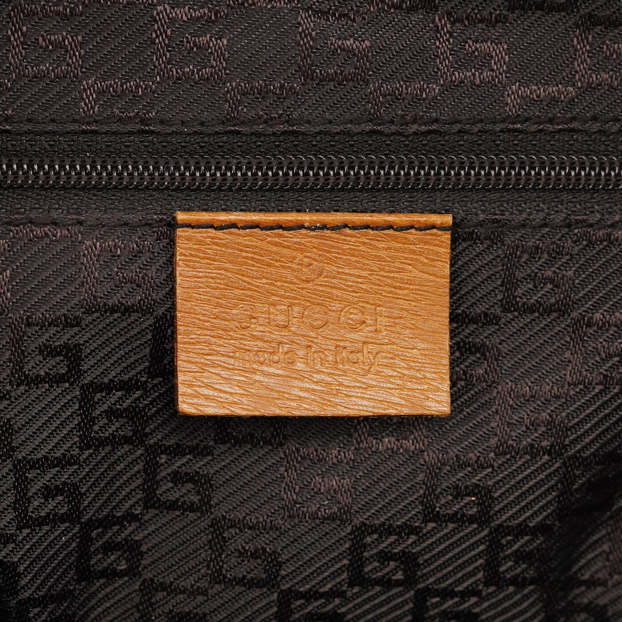 Gucci 001 4096 Tan Leather Jackie Bamboo Bag