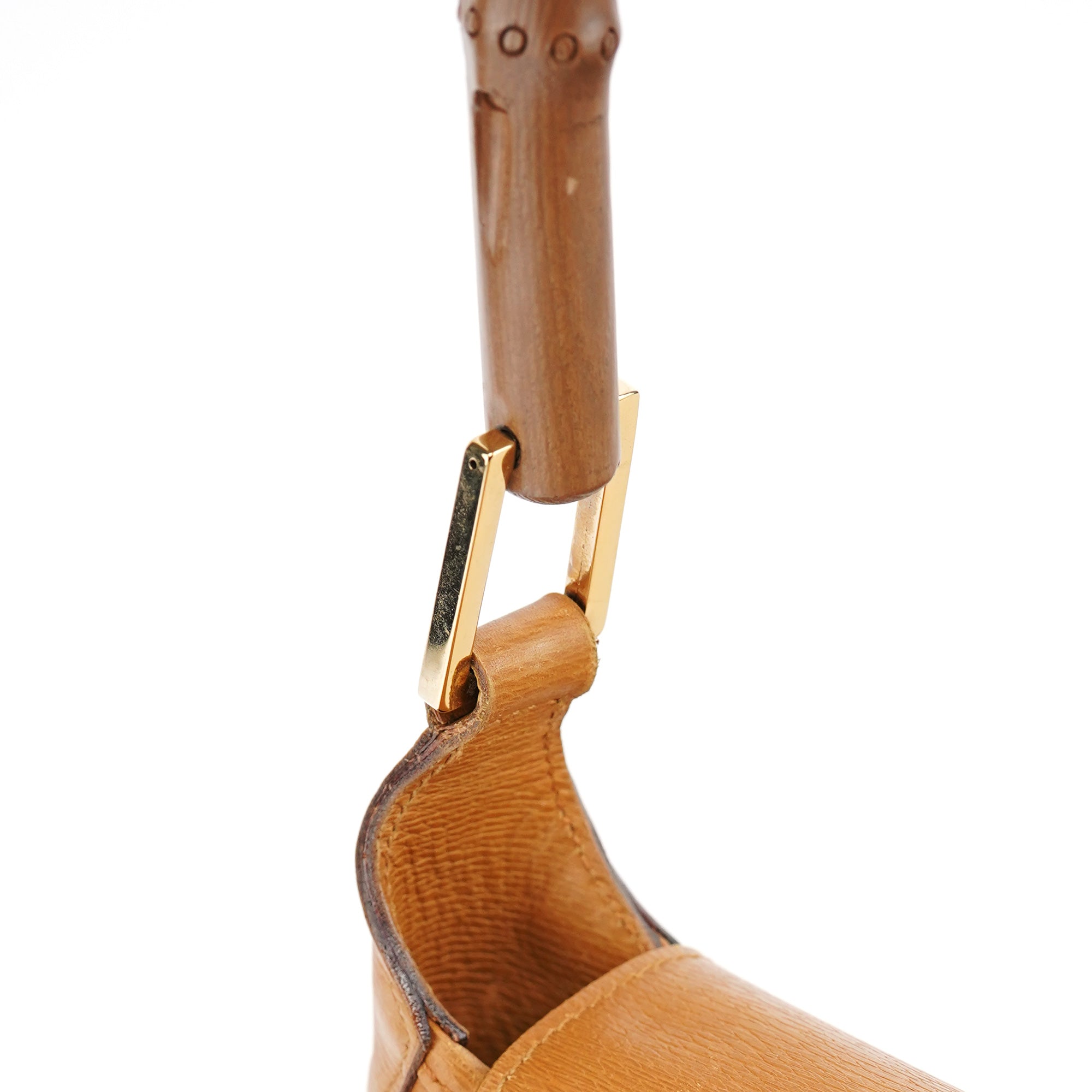 Gucci 001 4096 Tan Leather Jackie Bamboo Bag