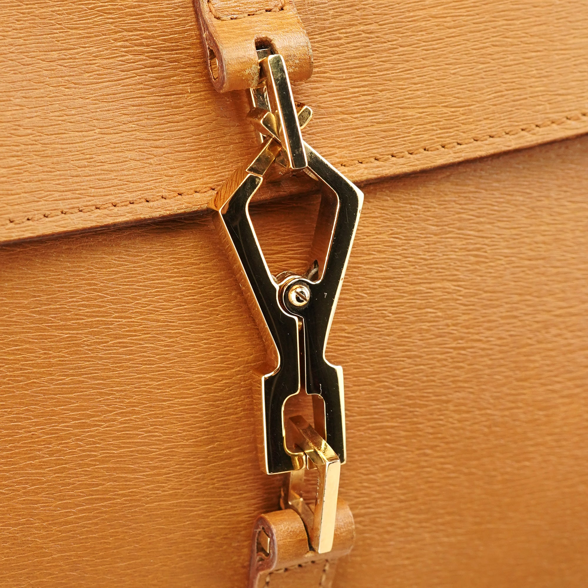 Gucci 001 4096 Tan Leather Jackie Bamboo Bag