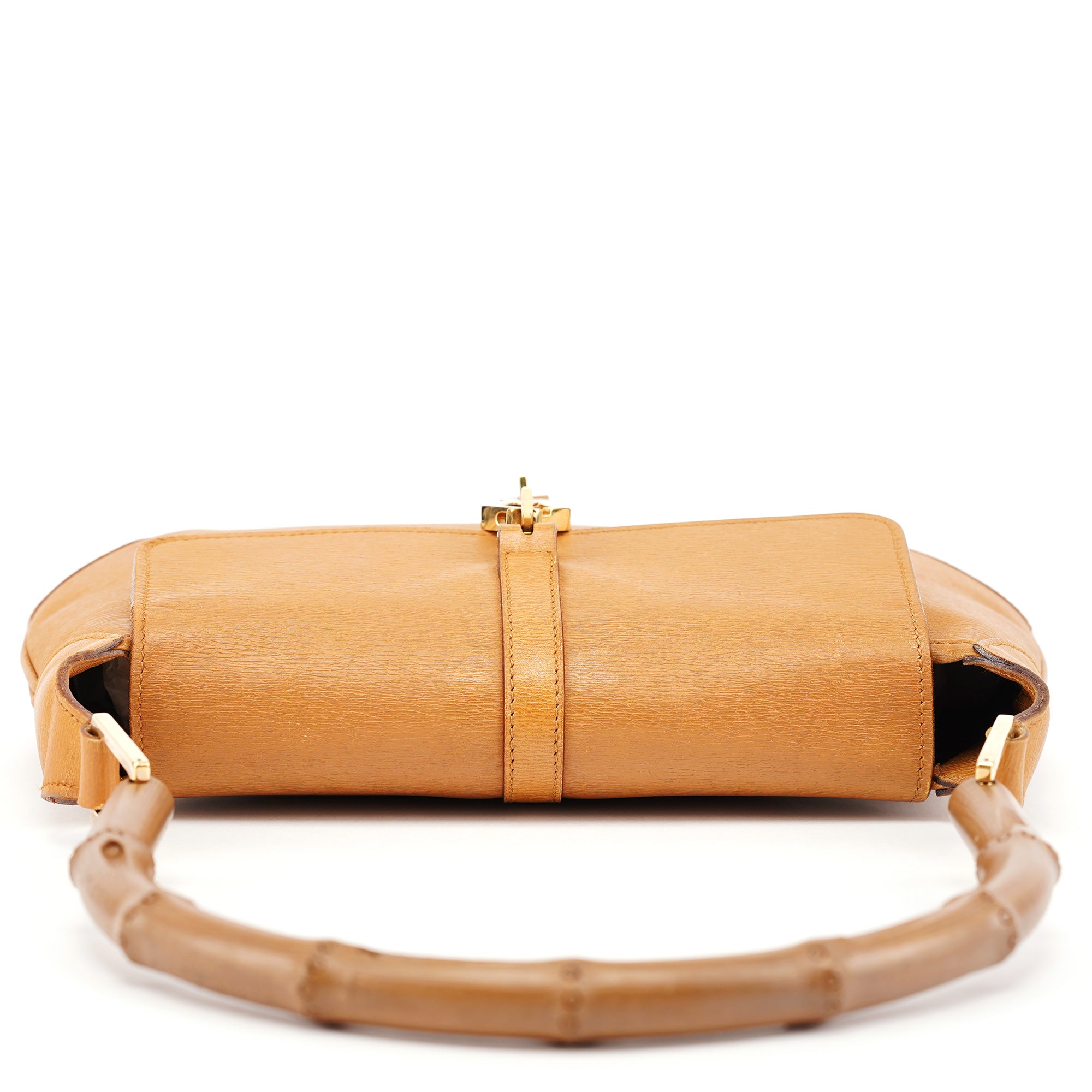 Gucci 001 4096 Tan Leather Jackie Bamboo Bag