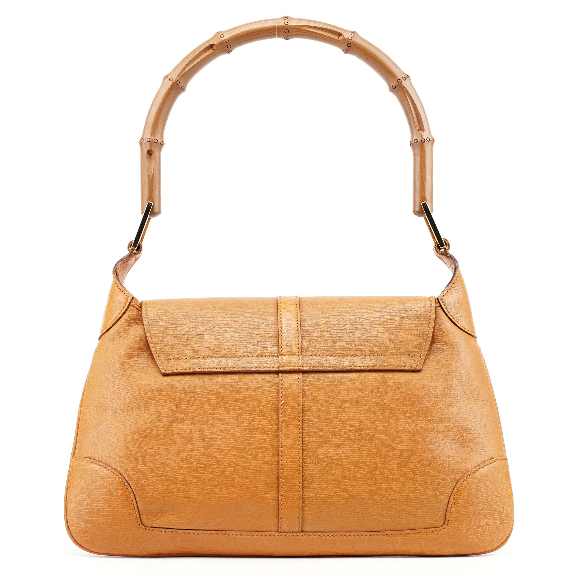 Gucci 001 4096 Tan Leather Jackie Bamboo Bag