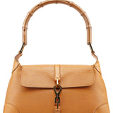 Gucci 001 4096 Tan Leather Jackie Bamboo Bag