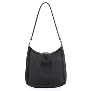 Gucci 001 4142 Anthracite Canvas Square G Shoulder Bag