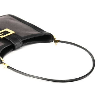 Gucci 001 4142 Anthracite Canvas Square G Shoulder Bag