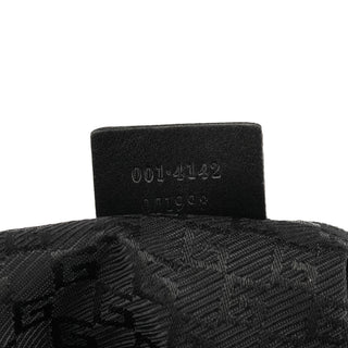 Gucci 001 4142 Anthracite Canvas Square G Shoulder Bag