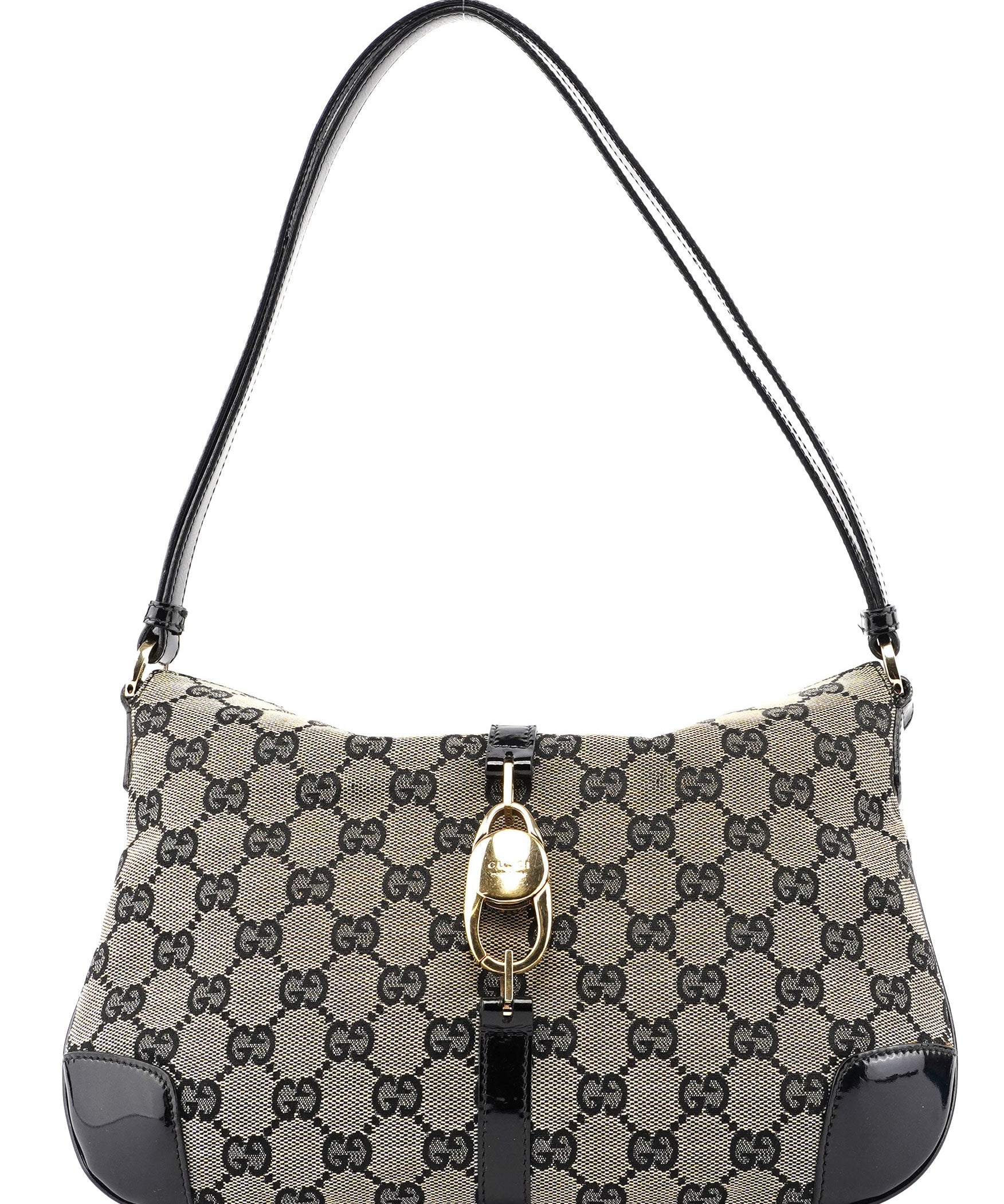 Gucci 001 4147 Beige GG Jackie Shoulder Bag
