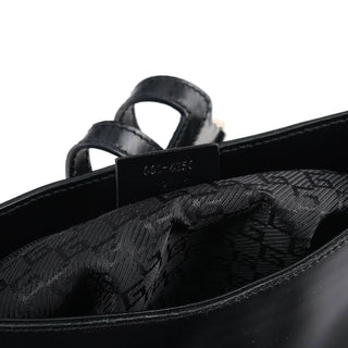 Gucci 001 4150 Black Patent Leather Jackie Shoulder Bag