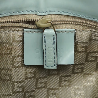 Gucci 001 4150 Light Blue Patent Jackie Shoulder Bag