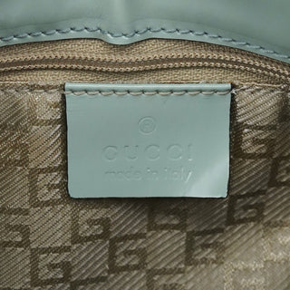 Gucci 001 4150 Light Blue Patent Jackie Shoulder Bag