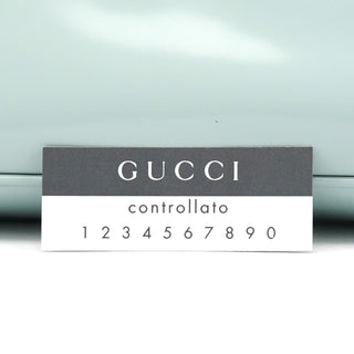 Gucci 001 4150 Light Blue Patent Jackie Shoulder Bag