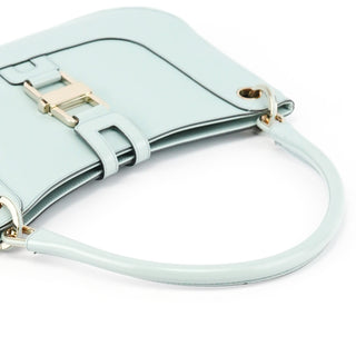 Gucci 001 4150 Light Blue Patent Jackie Shoulder Bag