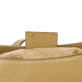 Gucci 001 4150 Yellow Patent Leather Jackie Shoulder Bag