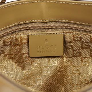 Gucci 001 4150 Yellow Patent Leather Jackie Shoulder Bag