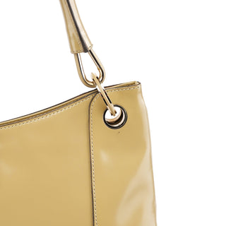 Gucci 001 4150 Yellow Patent Leather Jackie Shoulder Bag