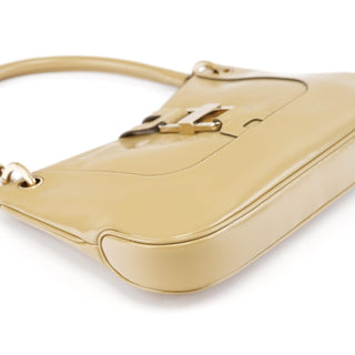 Gucci 001 4150 Yellow Patent Leather Jackie Shoulder Bag