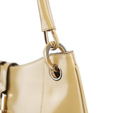 Gucci 001 4150 Yellow Patent Leather Jackie Shoulder Bag