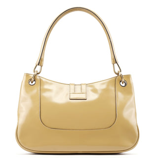 Gucci 001 4150 Yellow Patent Leather Jackie Shoulder Bag