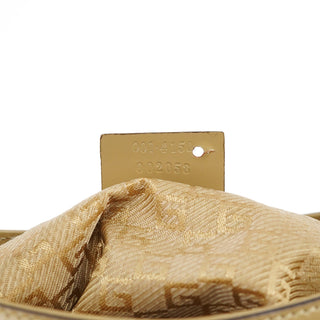 Gucci 001 4150 Yellow Patent Leather Jackie Shoulder Bag