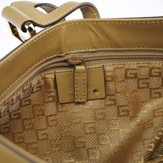 Gucci 001 4150 Yellow Patent Leather Jackie Shoulder Bag