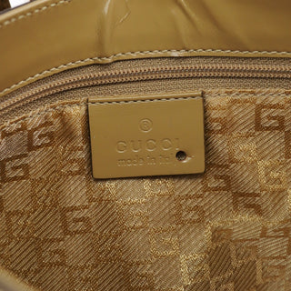 Gucci 001 4150 Yellow Patent Leather Jackie Shoulder Bag