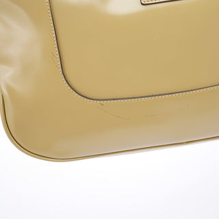 Gucci 001 4150 Yellow Patent Leather Jackie Shoulder Bag
