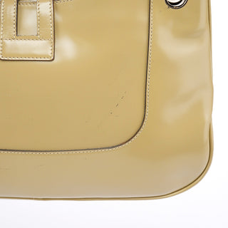 Gucci 001 4150 Yellow Patent Leather Jackie Shoulder Bag