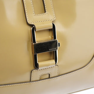 Gucci 001 4150 Yellow Patent Leather Jackie Shoulder Bag