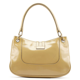 Gucci 001 4150 Yellow Patent Leather Jackie Shoulder Bag