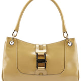 Gucci 001 4150 Yellow Patent Leather Jackie Shoulder Bag