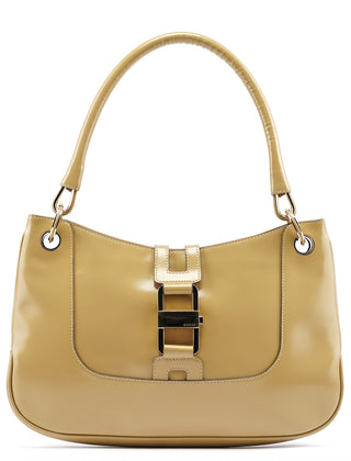 Gucci 001 4150 Yellow Patent Leather Jackie Shoulder Bag