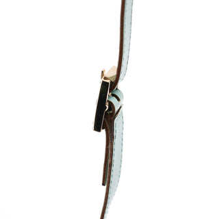 Gucci 001 4152 Light Blue Micro GG Leather Shoulder Bag