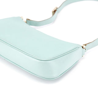 Gucci 001 4152 Light Blue Micro GG Leather Shoulder Bag