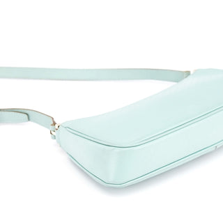 Gucci 001 4152 Light Blue Micro GG Leather Shoulder Bag