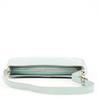 Gucci 001 4152 Light Blue Micro GG Leather Shoulder Bag