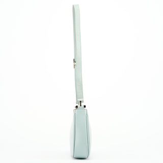 Gucci 001 4152 Light Blue Micro GG Leather Shoulder Bag