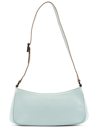 Gucci 001 4152 Light Blue Micro GG Leather Shoulder Bag