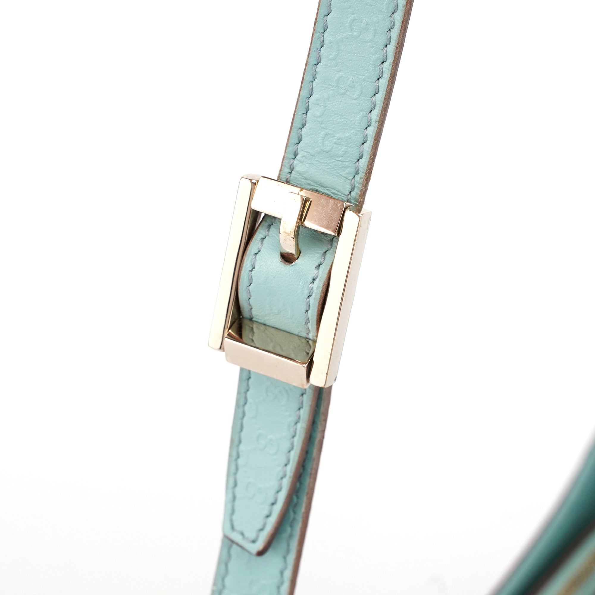 Gucci 001 4152 Light Blue Micro GG Shoulder Bag