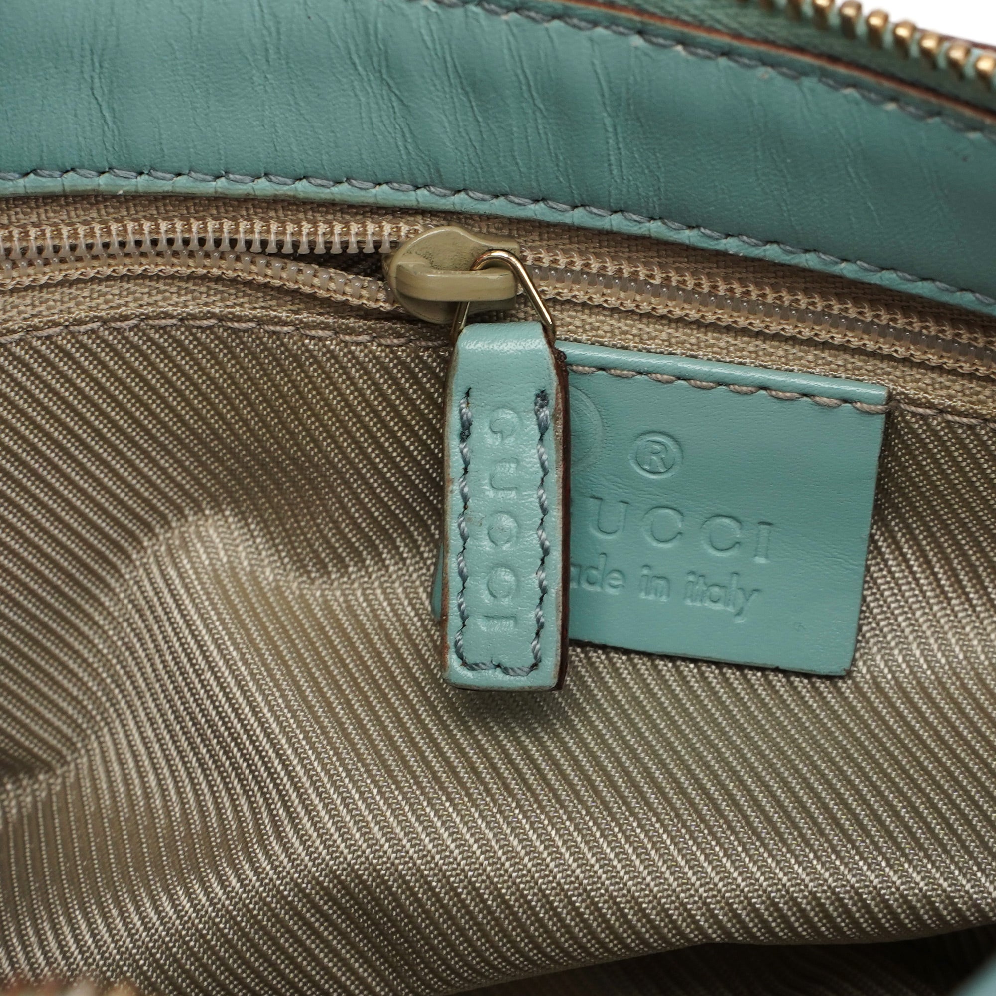 Gucci 001 4152 Light Blue Micro GG Shoulder Bag