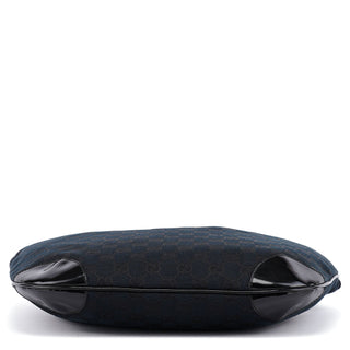 Gucci 001 4157 Black GG Patent Shoulder Bag