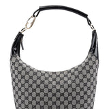 Gucci 001 4157 Grey GG Patent Shoulder Bag