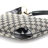 Gucci 001 4158 Beige Black GG Shoulder Bag
