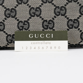 Gucci 001 4158 Beige Black GG Shoulder Bag